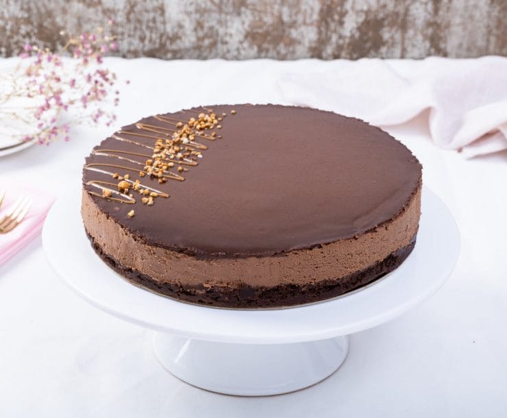 מוס שוקולד נוגט פרווה עגול (טבעוני)